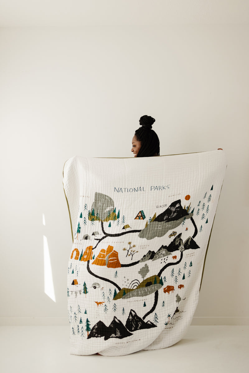 National parks baby blanket sale