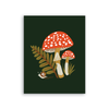 Green Mushroom Art
