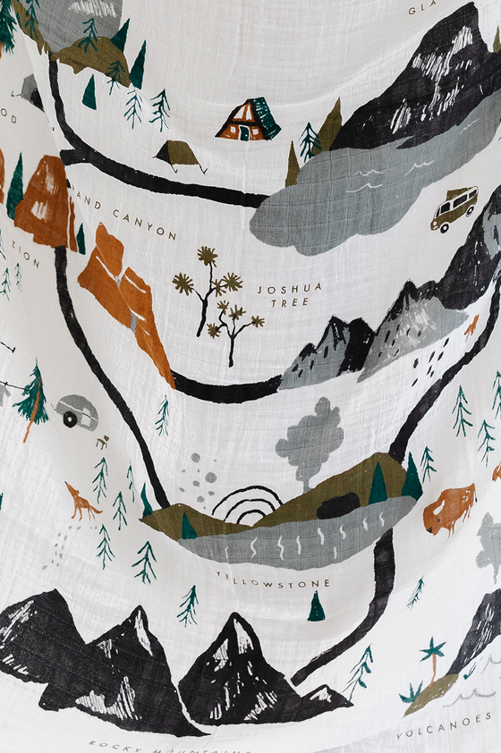 National Parks Swaddle Clementine Kids